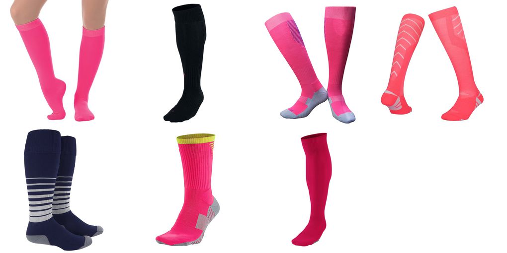 soccer sock pink